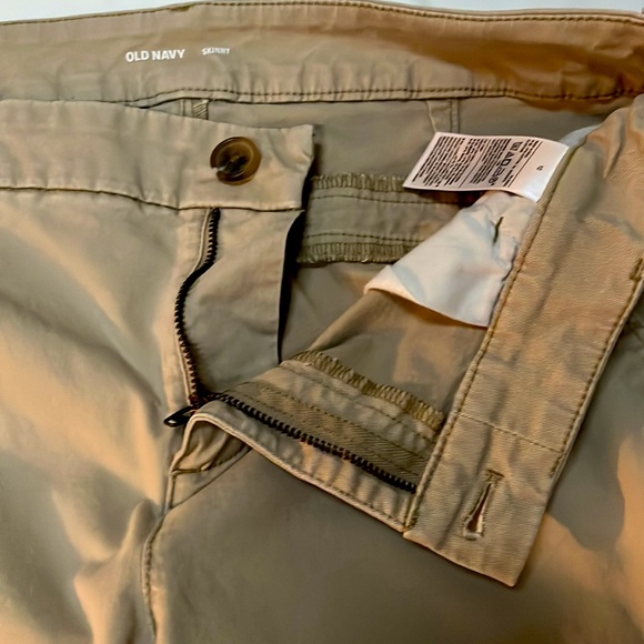 Tan Size 10 Old Navy Skinny Chino Khakis - Picture 4 of 5